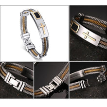 Load image into Gallery viewer, Premium Stainless Cross Bracelet
