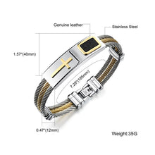 Load image into Gallery viewer, Premium Stainless Cross Bracelet

