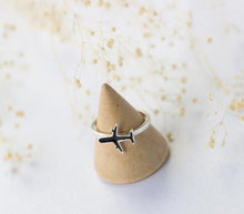 Load image into Gallery viewer, Sterling Silver Airplane Ring

