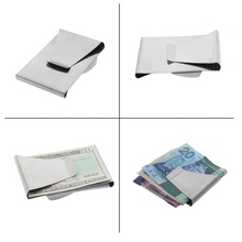 Load image into Gallery viewer, Stainless Steel Double Sided Money and Card Clips
