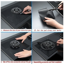Load image into Gallery viewer, Thick Reusable Gas Stovetop 2mm Burner Protector (Black)
