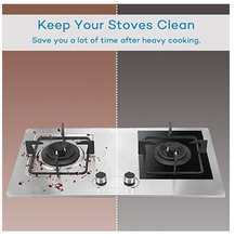 Load image into Gallery viewer, Thick Reusable Gas Stovetop 2mm Burner Protector (Black)
