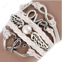 Load image into Gallery viewer, Multilayer Infinity Friendship Leather Bracelet
