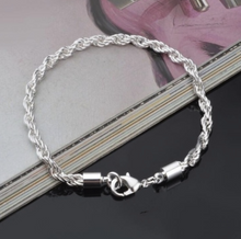 Load image into Gallery viewer, 925 Sterling Silver Twisted Bracelet
