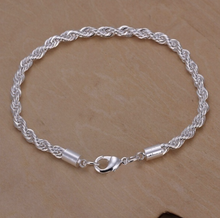Load image into Gallery viewer, 925 Sterling Silver Twisted Bracelet
