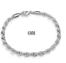 Load image into Gallery viewer, 925 Sterling Silver Twisted Bracelet
