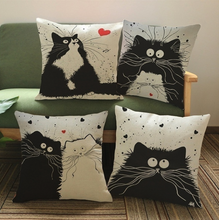 Load image into Gallery viewer, Cat Pillow Case Decorative Cushion Covers
