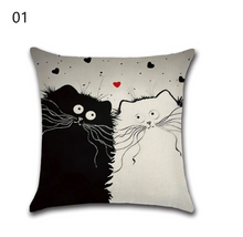 Load image into Gallery viewer, Cat Pillow Case Decorative Cushion Covers
