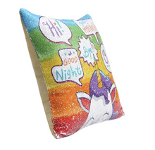 Load image into Gallery viewer, Reversible Unicorn Printed Mermaid Sequins Pillowcase
