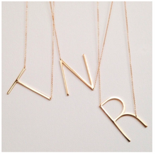 Load image into Gallery viewer, Large Alphabet Initial Oversized Necklace
