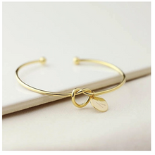 Load image into Gallery viewer, Knot Bracelet with Personalized Initial Letters
