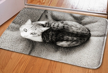 Load image into Gallery viewer, 3D Cat Print Welcome Floor Anti-Slip Mat
