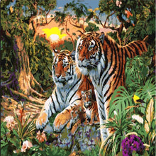 Load image into Gallery viewer, Tiger Family- Painting By Numbers
