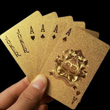 Load image into Gallery viewer, 24k Gold Foil Playing Cards - with Certificate
