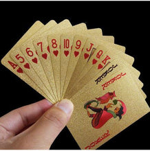 Load image into Gallery viewer, 24k Gold Foil Playing Cards - with Certificate
