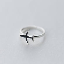 Load image into Gallery viewer, Sterling Silver Airplane Ring
