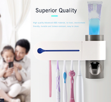Load image into Gallery viewer, 2019 TeethCarer™ - 2 in 1 Toothbrush Sterilizer &amp; Toothpaste Dispenser - Must-Have Tool for Your Bathroom
