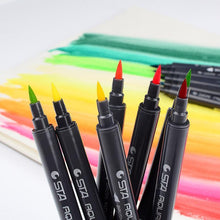 Load image into Gallery viewer, STA Aquarelle Coloring Brush Pens
