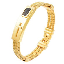 Load image into Gallery viewer, Premium Stainless Cross Bracelet
